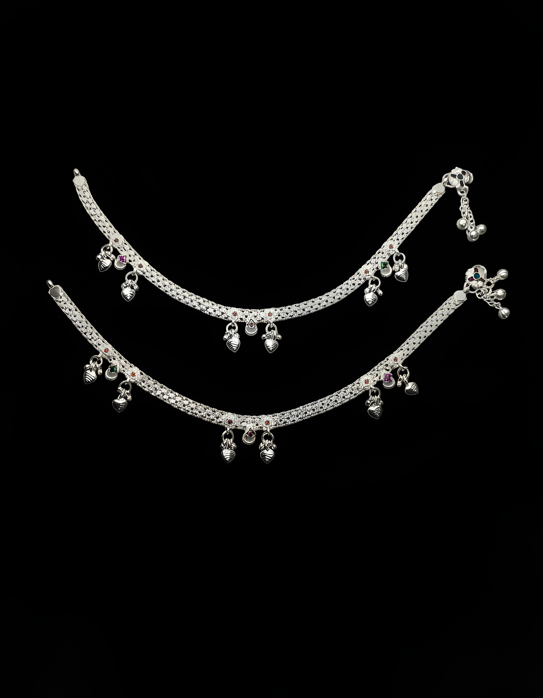 Leaf Micro AD Stone Anklet