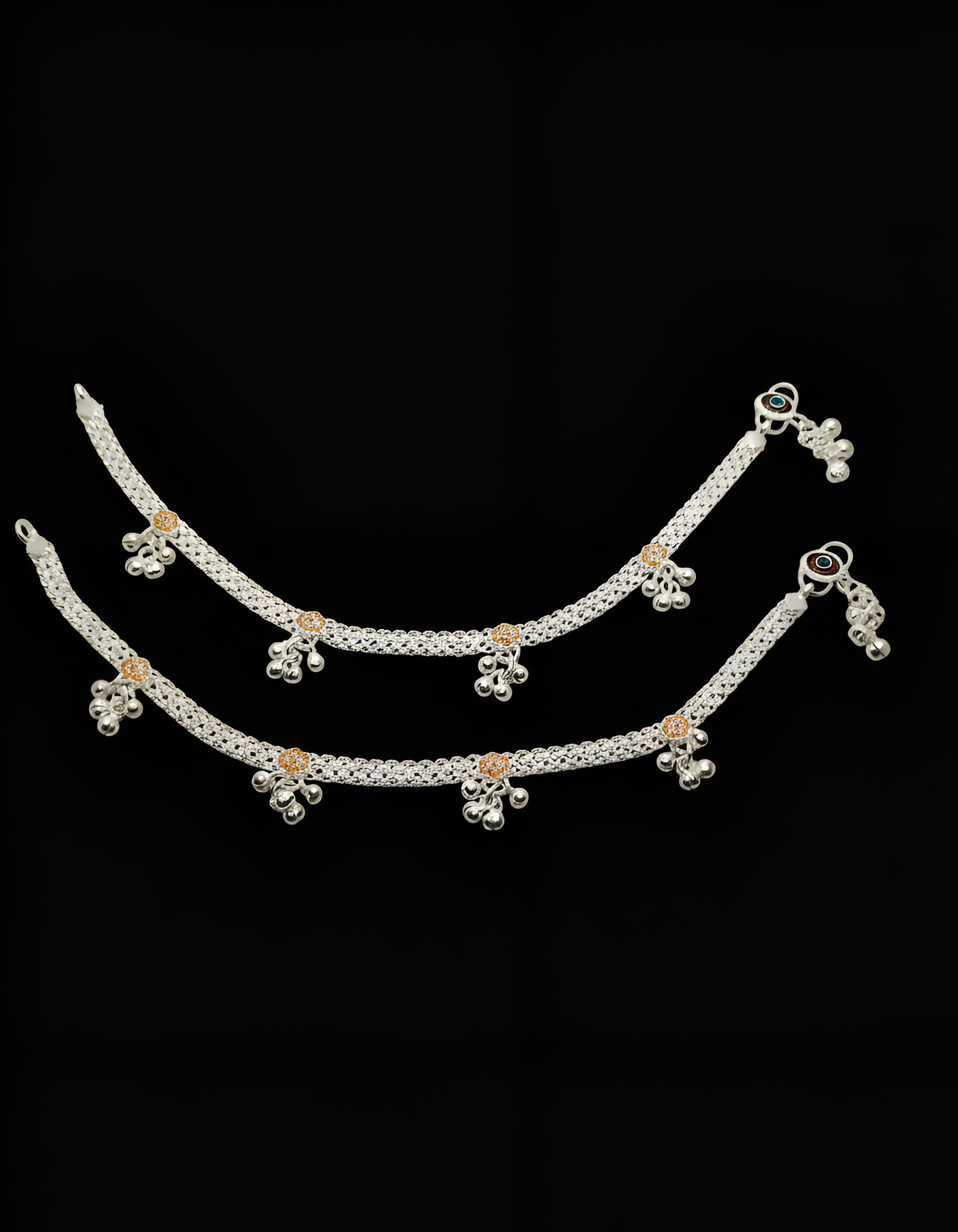 Floral Micro AD Stone Anklet