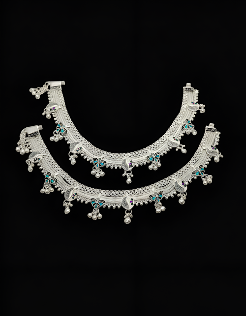 Bridal Butterfly Casting Anklet